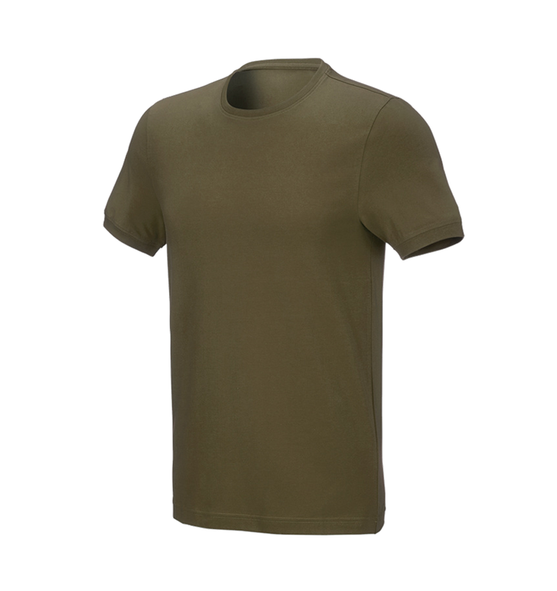 Bovenkleding: e.s. T-Shirt cotton stretch, slim fit + moddergroen 2