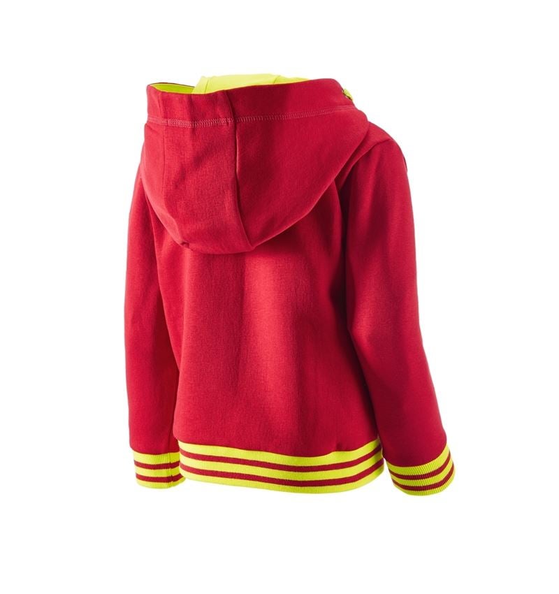 Bovenkleding: Hoody-Sweatjack e.s.motion 2020, kinderen + vuurrood/signaalgeel 3