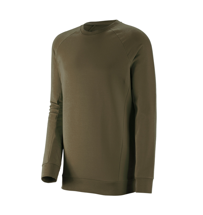 Bovenkleding: e.s. Sweatshirt cotton stretch, long fit + moddergroen 2