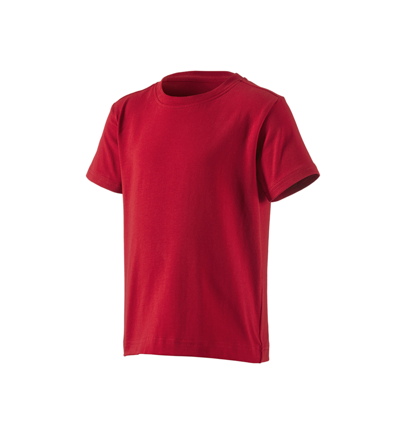 Bovenkleding: e.s. T-shirt cotton stretch, kinderen + vuurrood 4