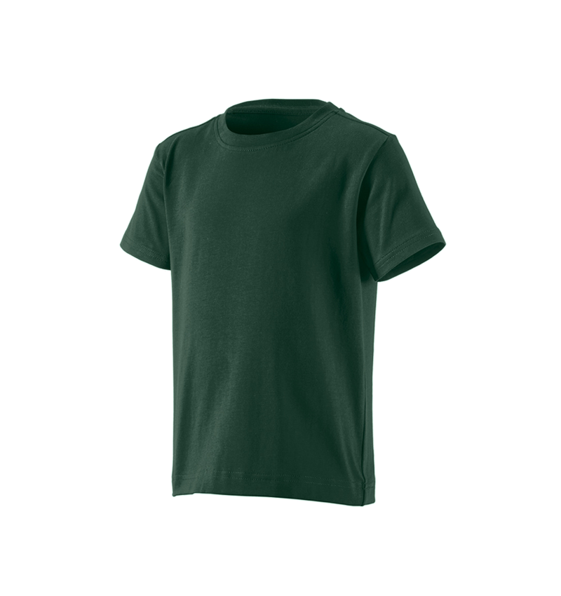 Bovenkleding: e.s. T-shirt cotton stretch, kinderen + groen
