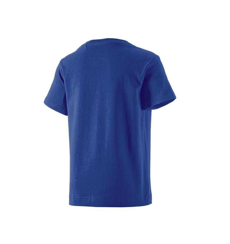 Bovenkleding: e.s. T-shirt cotton stretch, kinderen + korenblauw 1