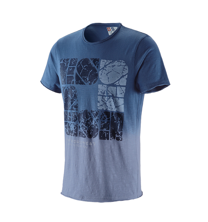 Bovenkleding: e.s. T-Shirt denim workwear + antiek blauw vintage 3