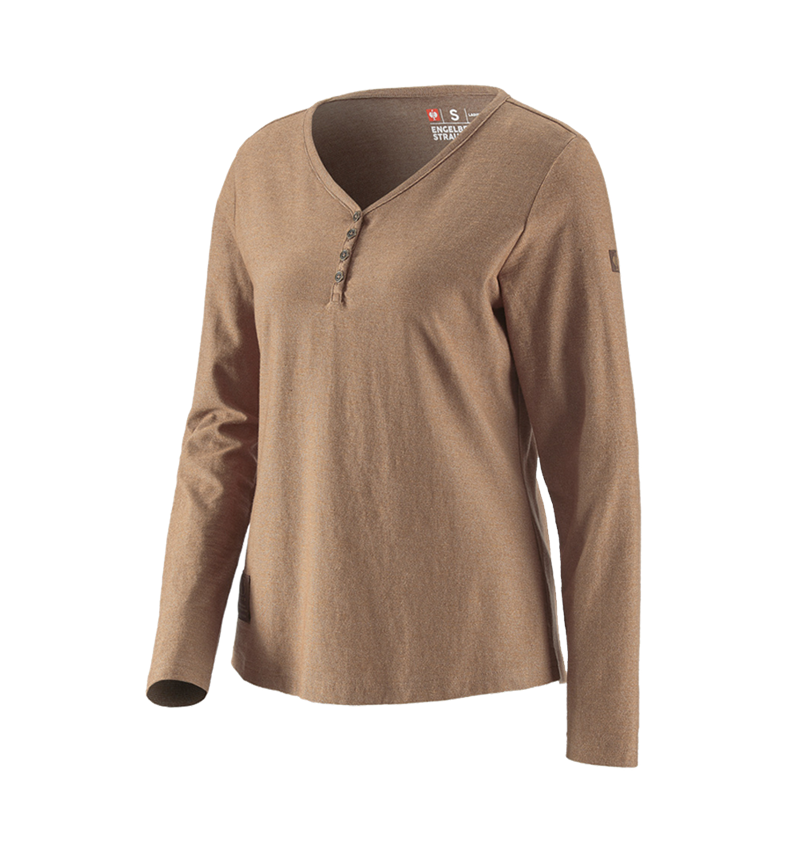Bovenkleding: Longsleeve e.s.vintage, dames + sepia melange 2