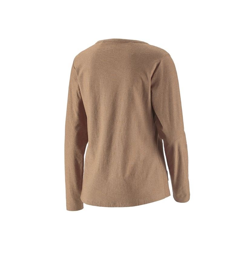 Bovenkleding: Longsleeve e.s.vintage, dames + sepia melange 3