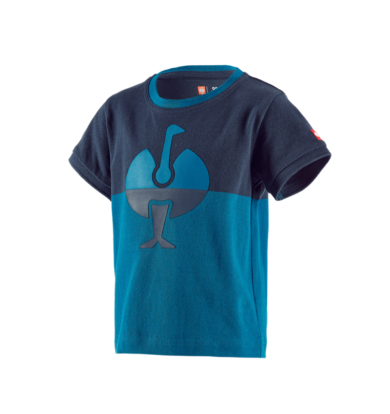 Onderwerpen: e.s. Pique-Shirt colourblock, kinderen + donkerblauw/atol 2
