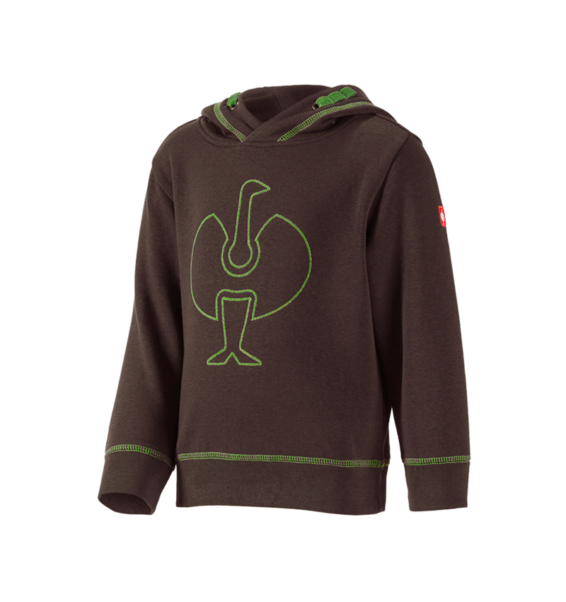 Bovenkleding: Hoody-Sweatshirt e.s.motion 2020, kinderen + kastanje/zeegroen 1