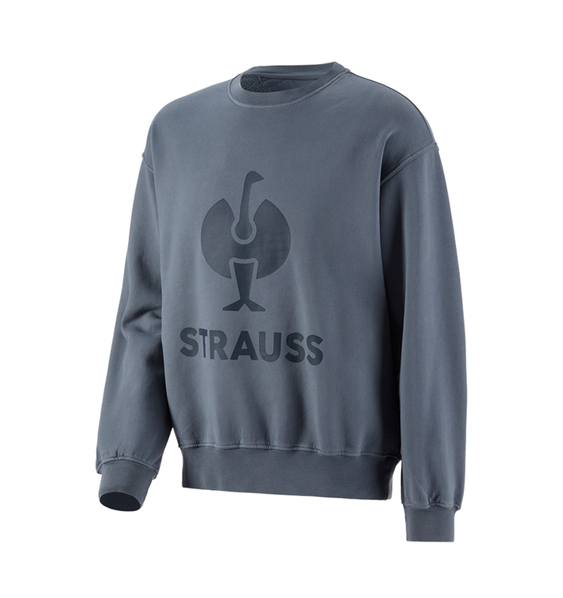 Bovenkleding: Oversized sweatshirt e.s.motion ten + rookblauw vintage 3