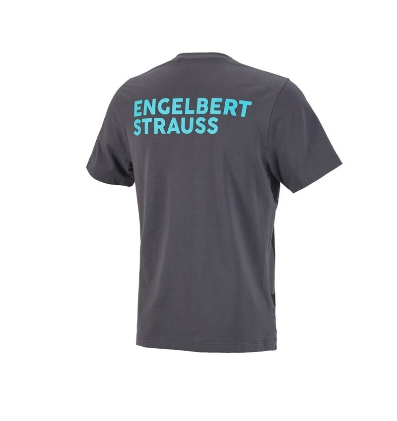 Bovenkleding: T-Shirt e.s.trail graphic + zwart/antraciet/lapis turkoois 3