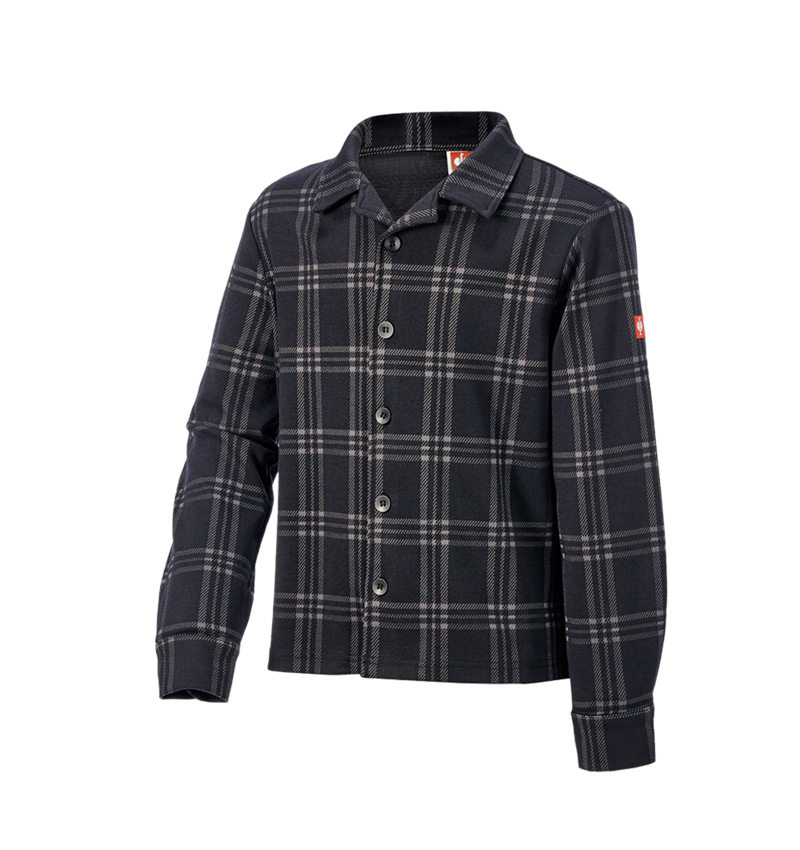 Accessoires: e.s. Geruite pyjamashirt, kinderen + zwart/bazaltgrijs 6