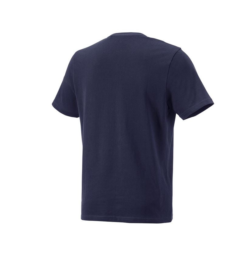 Bovenkleding: e.s. Pique-T-Shirt cotton light + donkerblauw 3