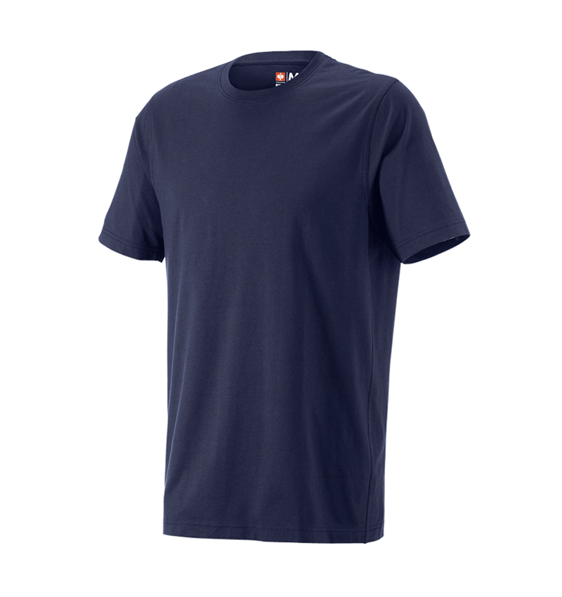 Bovenkleding: e.s. T-Shirt cotton, long fit + donkerblauw 3