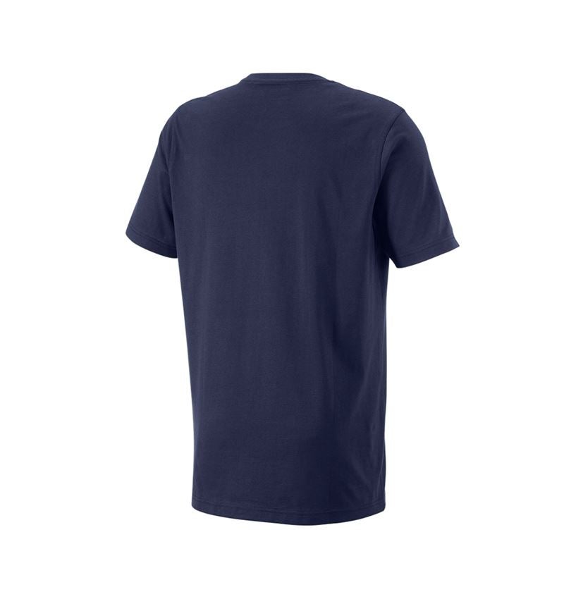Bovenkleding: e.s. T-Shirt cotton, long fit + donkerblauw 4