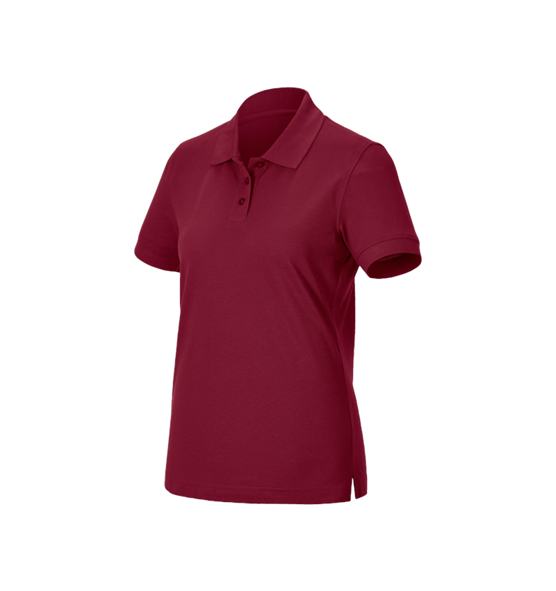 Bovenkleding: Pique-Polo e.s.industry, dames + bordeaux 2