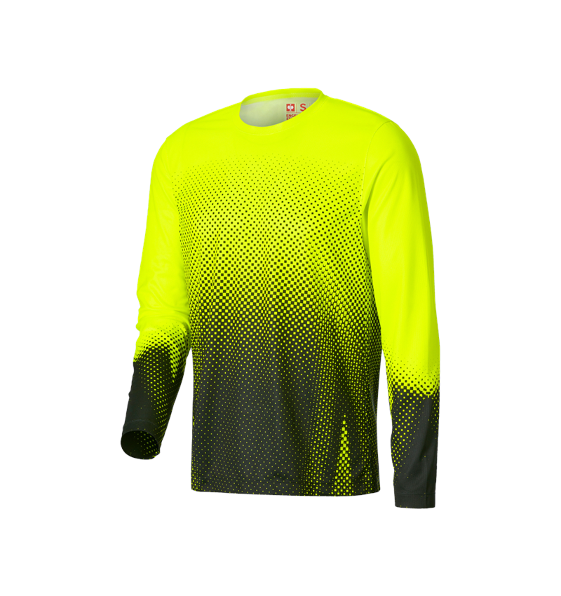 Bovenkleding: Functionele longsleeve e.s.t:aktik + signaalgeel/zwart 4