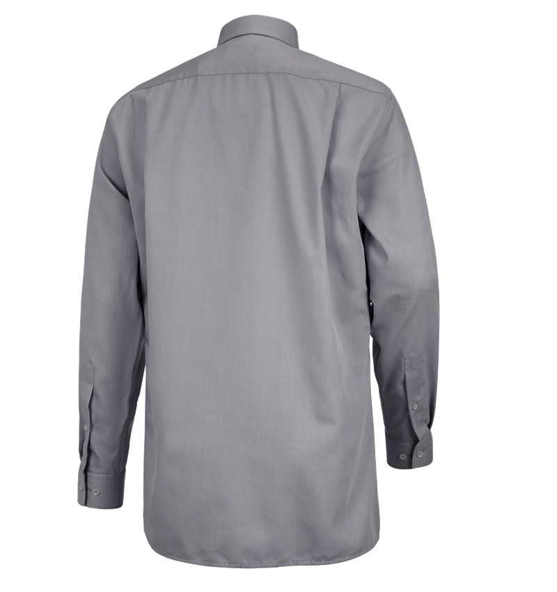 Bovenkleding: Business overhemd e.s.comfort, lange mouw + grijs melange 1