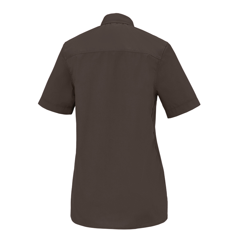 Onderwerpen: e.s. Service-blouse korte mouw + kastanje 1