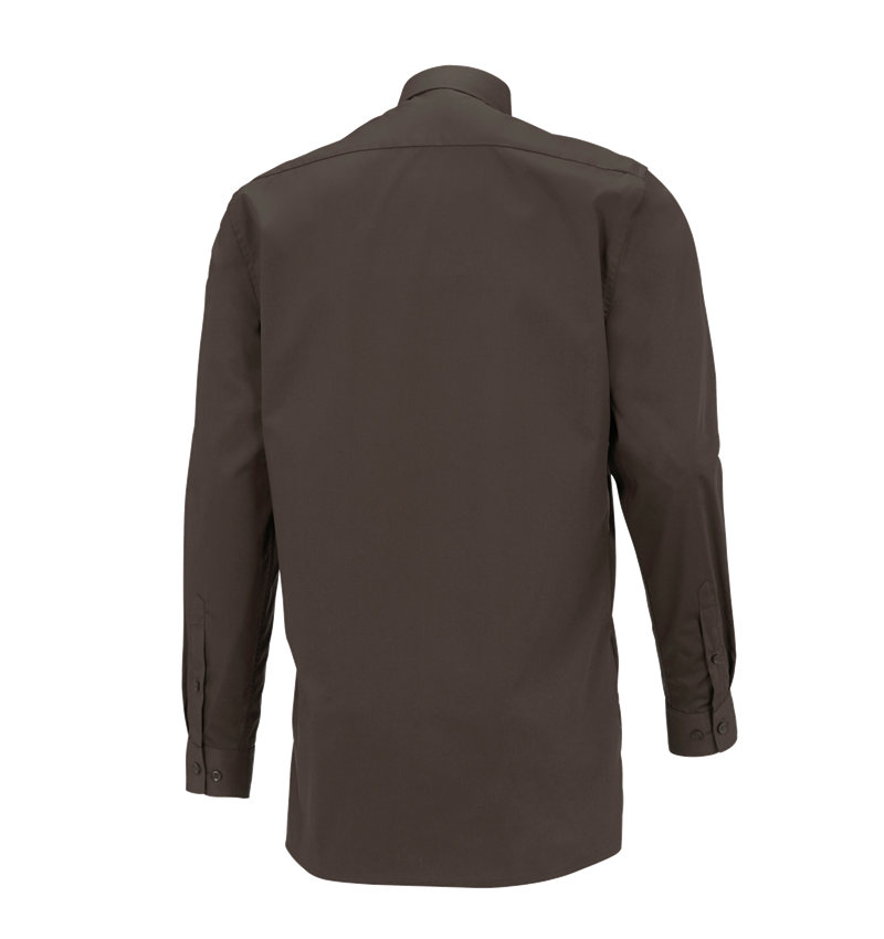 Bovenkleding: e.s. Service-overhemd lange mouw + kastanje 3