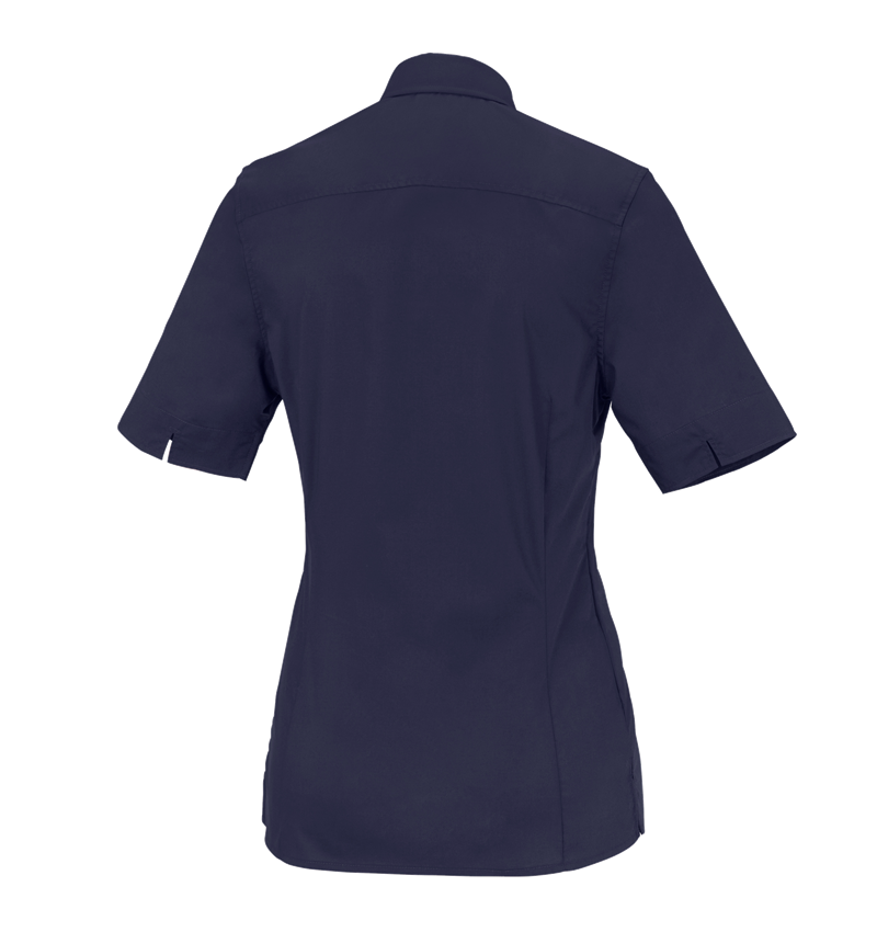 Bovenkleding: Business-blouse e.s.comfort, korte mouw + donkerblauw 1