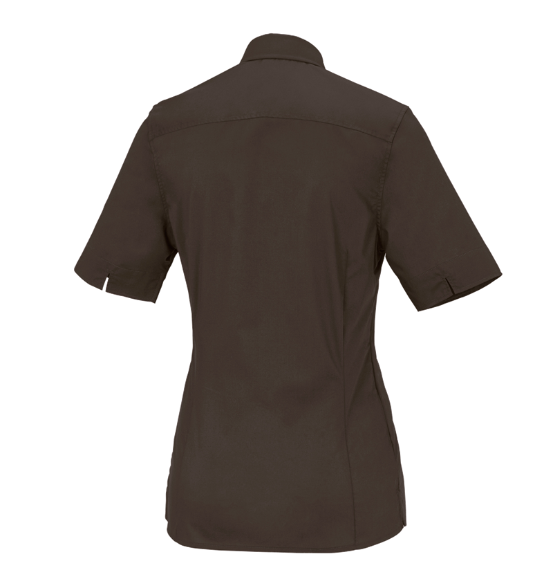 Bovenkleding: Business-blouse e.s.comfort, korte mouw + kastanje 4