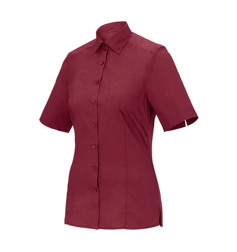 Bovenkleding: Business-blouse e.s.comfort, korte mouw + robijn 2