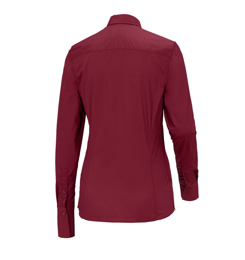 Bovenkleding: Business-blouse e.s.comfort, lange mouw + robijn 4