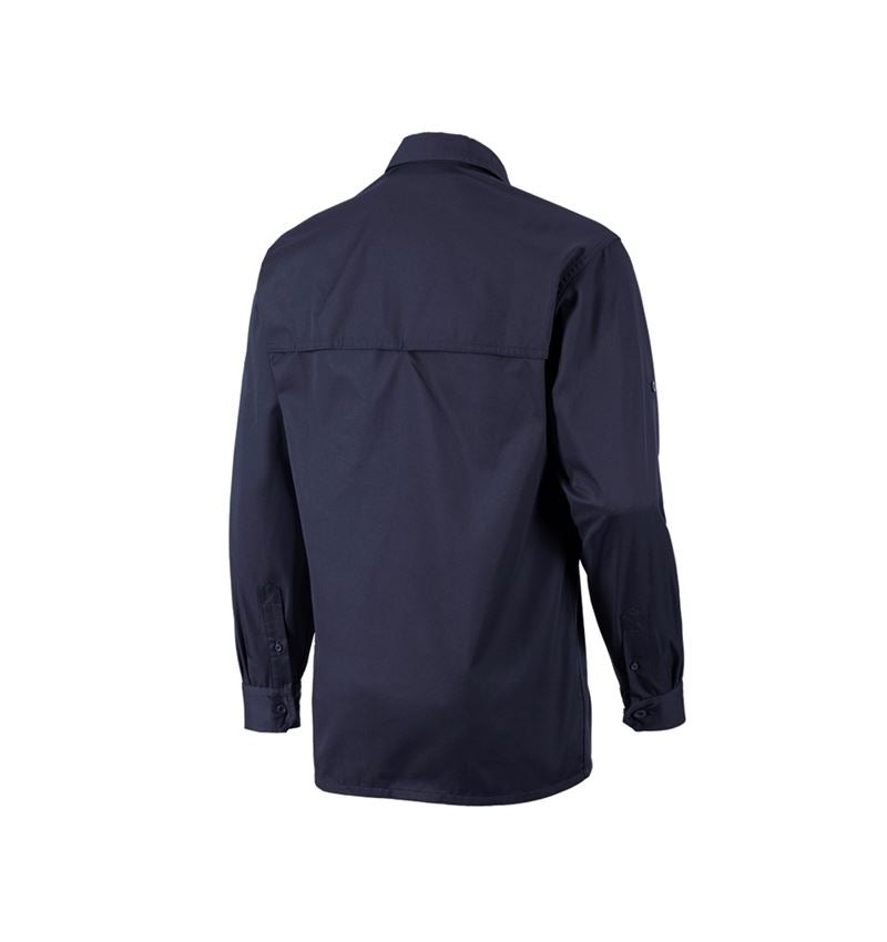 Bovenkleding: Werkhemden e.s.classic, lange mouw + donkerblauw 5