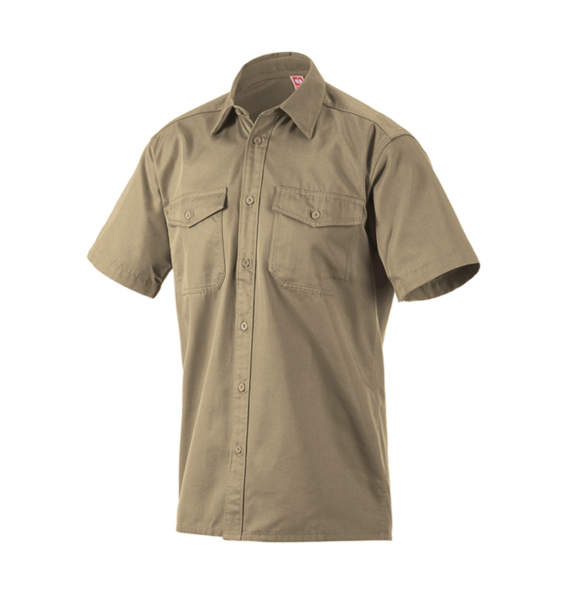 Bovenkleding: Werkhemden e.s.classic, korte mouw + kaki