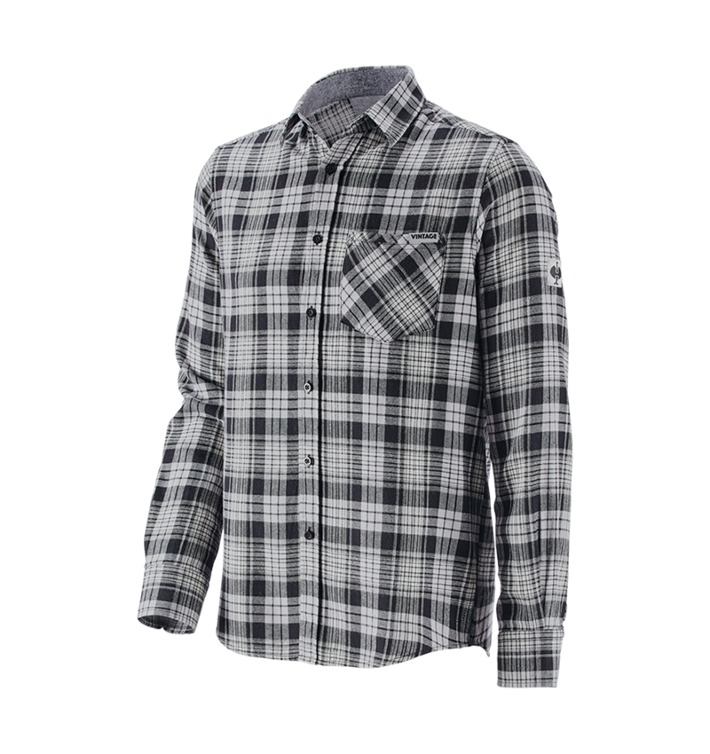 Bovenkleding: Ruitjeshemd e.s.vintage + zwart geruit 6