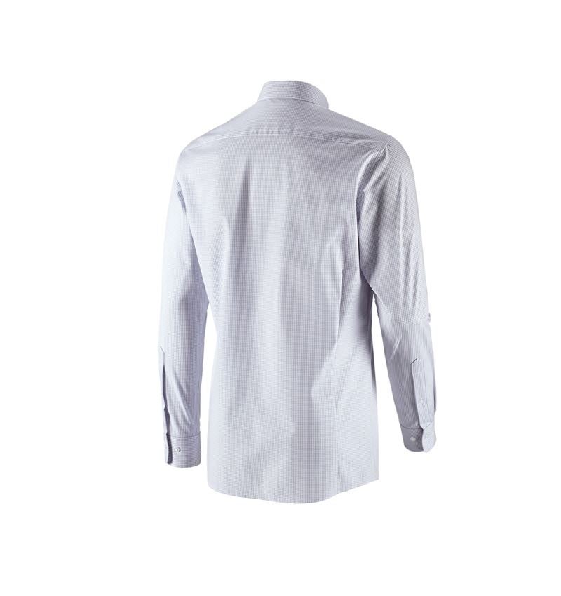 Onderwerpen: e.s. Business overhemd cotton stretch, slim fit + nevelgrijs geruit 3