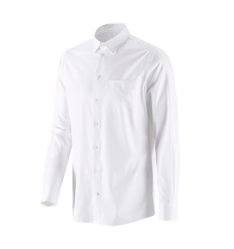 Bovenkleding: e.s. Business overhemd cotton stretch, regular fit + wit 4
