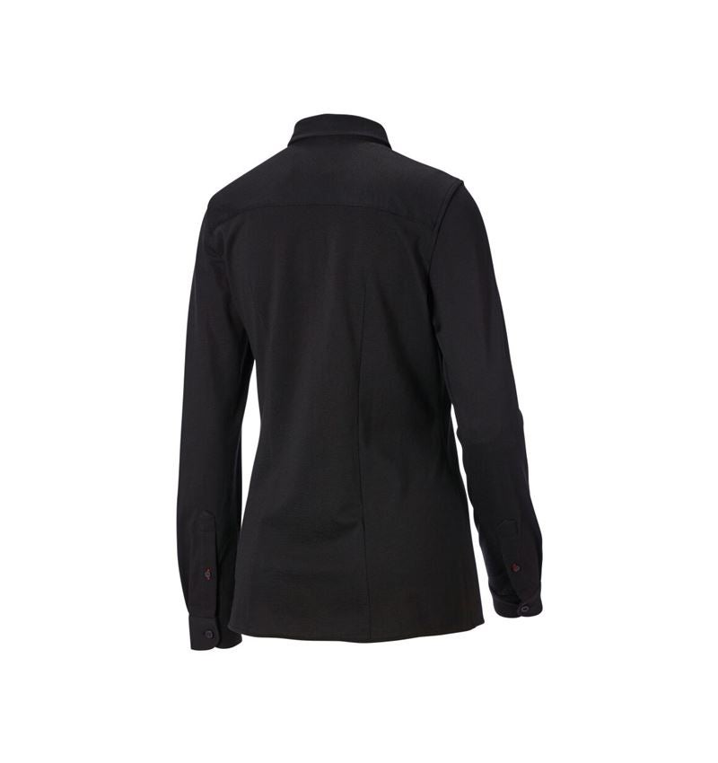 Bovenkleding: e.s. piqué-business blouse + zwart 5