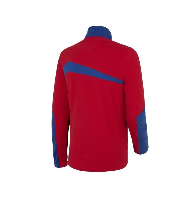Bovenkleding: Fleece schipperstrui e.s.motion 2020 + vuurrood/korenblauw 3