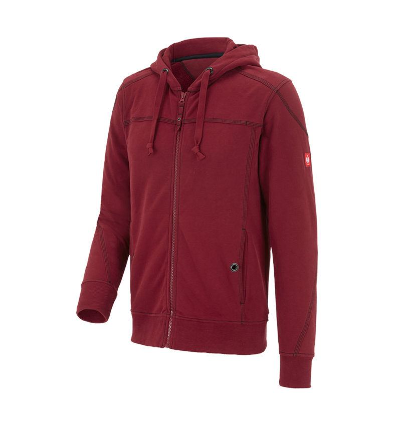 Bovenkleding: Capuchonjack cotton e.s.roughtough + robijn 2