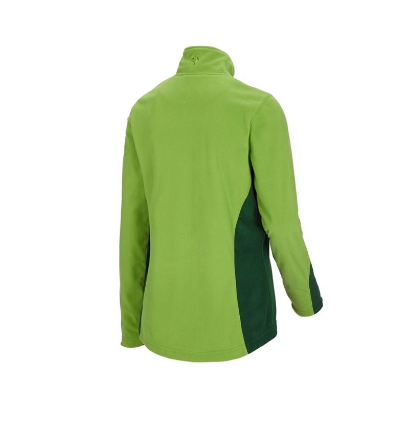 Bovenkleding: Fleece schipperstrui e.s.motion 2020, dames + groen/zeegroen 3