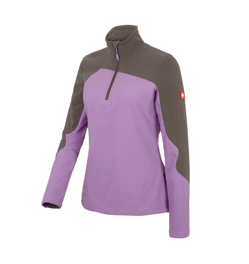 Bovenkleding: Fleece schipperstrui e.s.motion 2020, dames + lavendel/steen 2