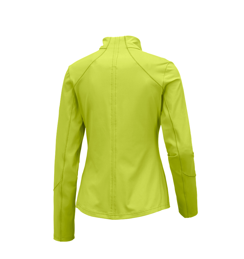 Werkjassen: e.s. Functioneel sweatjack solid, dames + meigroen 2