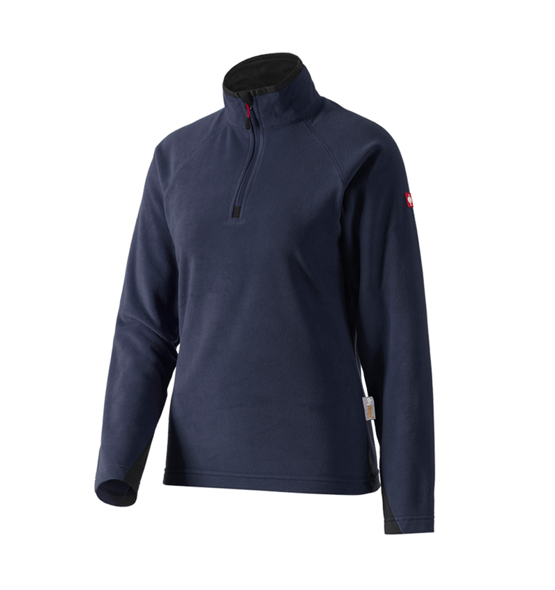 Bovenkleding: Dames Microfleece schipperstrui dryplexx® micro + donkerblauw 2