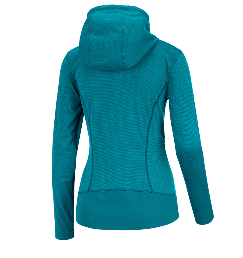 Werkjassen: e.s. Functioneel capuchonjack stripe, dames + oceaan 3