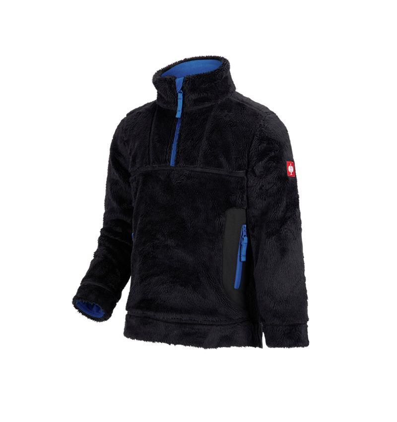 Bovenkleding: Schipperstrui Highloft e.s.motion 2020, kinderen + grafiet/gentiaanblauw 2