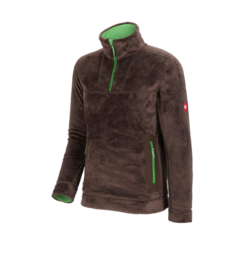 Bovenkleding: Schipperstrui Highloft e.s.motion 2020 + kastanje/zeegroen 2