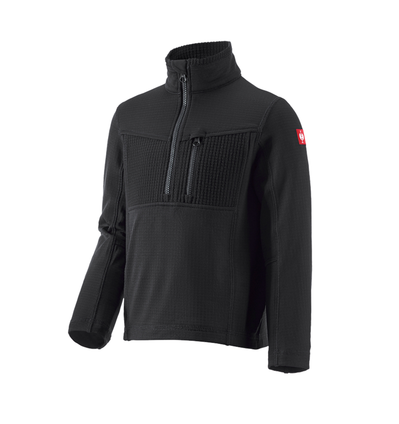 Bovenkleding: Schipperstrui climacell e.s.dynashield, kinderen + zwart 1