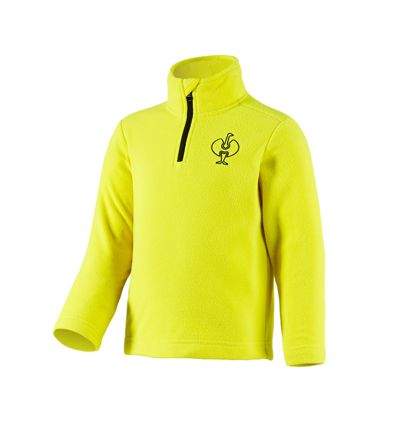 Bovenkleding: Fleece schipperstrui e.s.trail, kinderen + zuurgeel/zwart 2