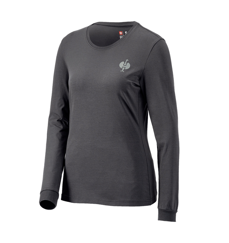 Accessoires: e.s. Pyjama longsleeve, dames + carbongrijs 4