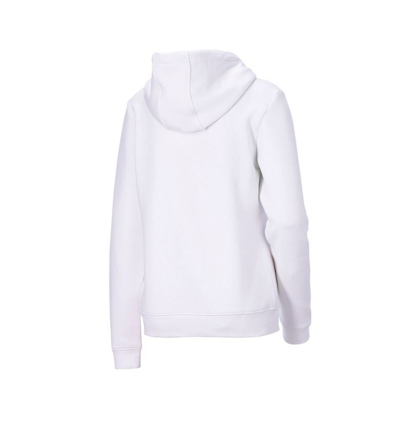 Bovenkleding: e.s. Hoody-Sweatshirt poly cotton, dames + wit 3