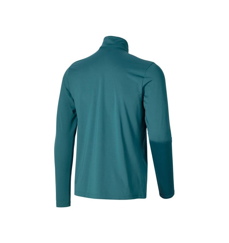 Bovenkleding: Functionele schipperstrui-longsleeve UV e.s.trail + smaragdgroen/chroomgeel 5