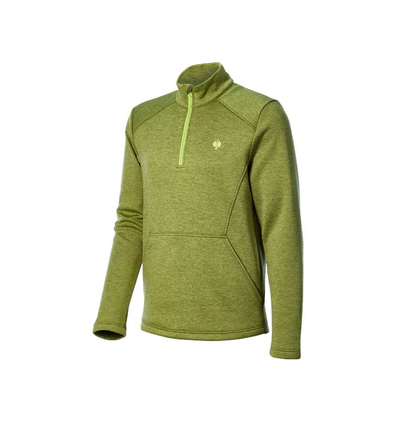Bovenkleding: Schipperstrui thermo stretch e.s.trail + jeneverbesgroen melange/limegroen 3