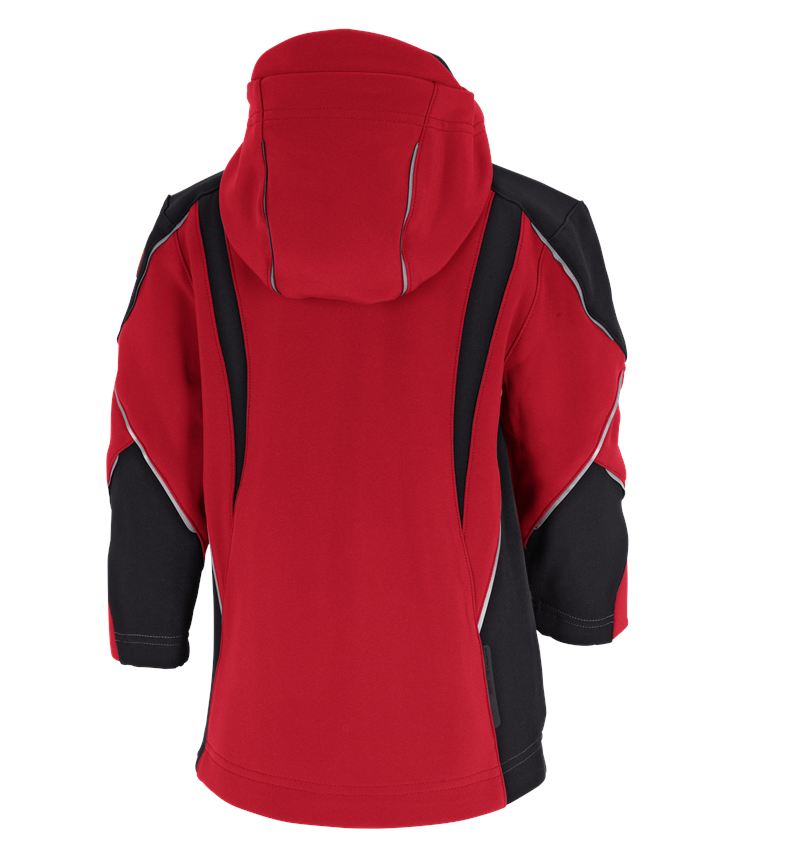 Jassen: Softshelljack e.s.vision, kinderen + rood/zwart 1