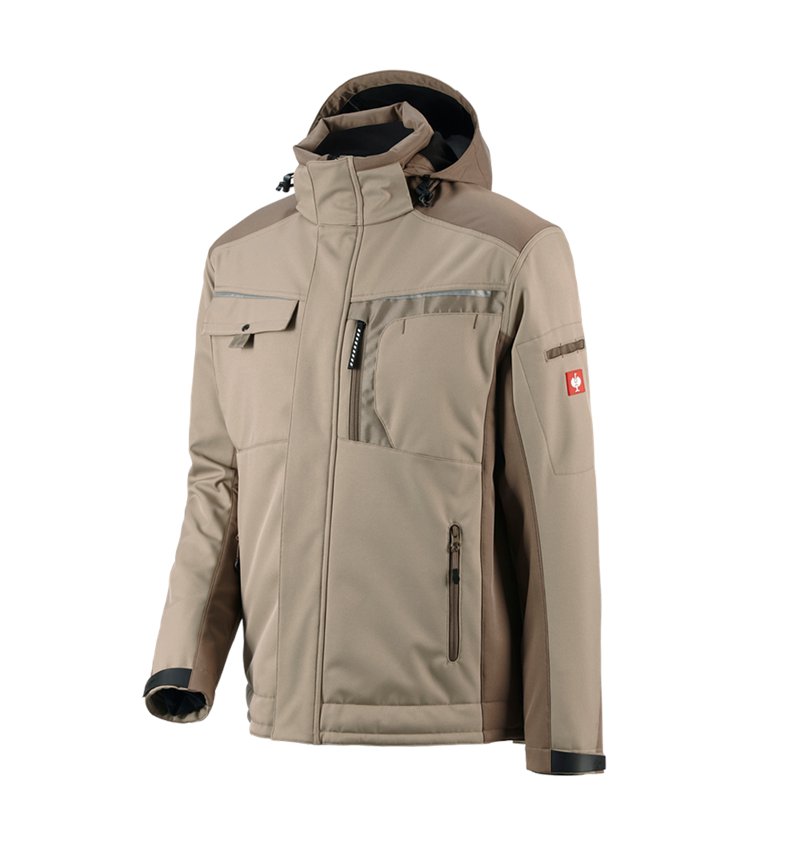 Werkjassen: Softshelljack e.s.motion + leem/turf 2