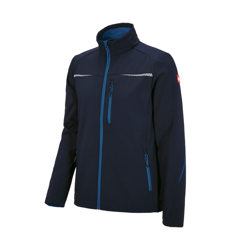 Werkjassen: Softshelljack e.s.motion 2020 + donkerblauw/atol 2